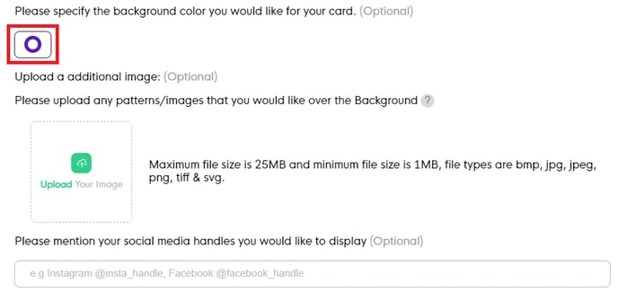 Background colour highlight