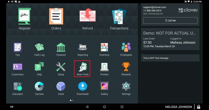 Clover Home Screen App Market