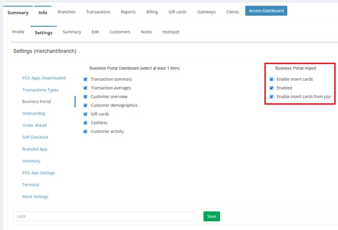 Enable Bulk Upload Admin Portal