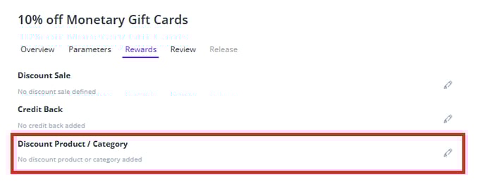 Experiences Campaign Rewards